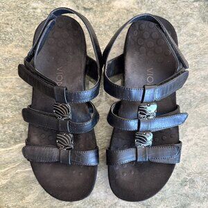 Vionic Amber - Women's Adjustable Slide Sandal - Orthaheel | Size 8